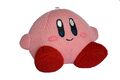 A closer look at the yarn Kirby plush. The plush could also be bought separately.