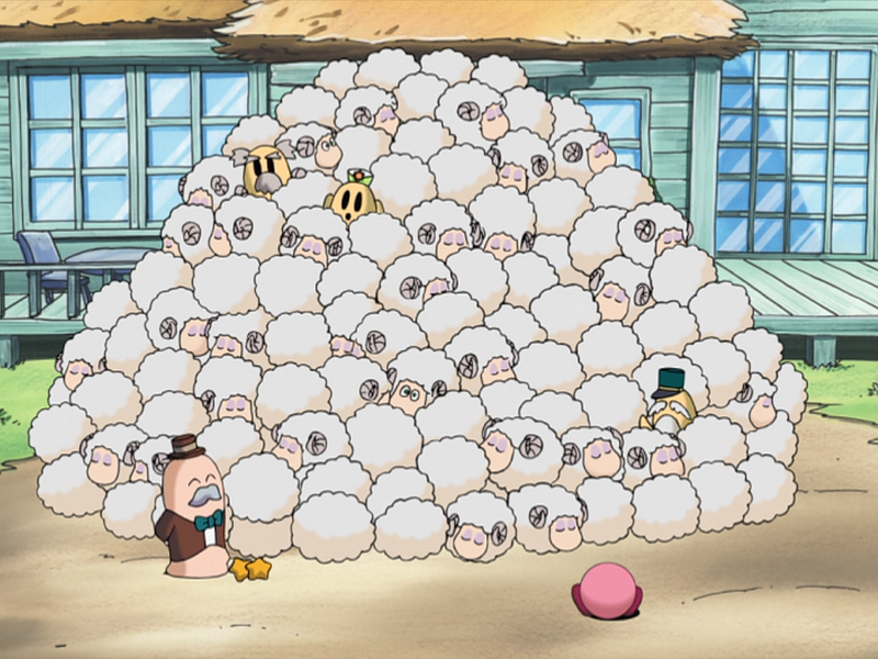 File:KRBaY E051 Len with pile of sheep screenshot.png