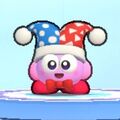 Kirby wearing the Marx Dress-Up Mask in Kirby's Return to Dream Land Deluxe