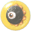 Pixel Dark Matter Character Treat from Kirby's Dream Buffet, using its sprite from Kirby's Dream Land 3