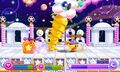 VS. Kracko on Bubbly Clouds in Kirby Fighters Deluxe