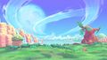 The same moon seen in Kirby's Return to Dream Land Deluxe.