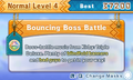 Bouncing Boss Battle stage select