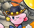 Whip Kirby with the Ten-Gallon Hat Rare Hat in Find Kirby!! Big Gathering at the Party!