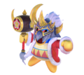 Render of Waning Crescent Masked Dedede from Kirby Fighters 2