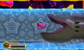 Kirby encounters a Barbar in Kirby: Triple Deluxe