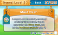 Must Dash on the level select screen