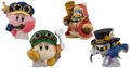 Gashapon figurines from the "Kirby's Dreamy Gear" merchandise line