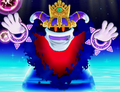 Magolor enhanced by the Master Crown in the remaster.