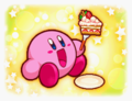 Kirby finally gets to eat his cake in the game's ending
