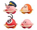 Kirby Pupupu Train connectable figures of Kirby, Waddle Dee, and Waddle Doo (2024)