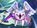 The Greatest Warrior in the Galaxy appears as the Aeon Hero in Super Kirby Clash