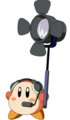 A Waddle Dee with a stage light