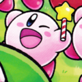 Kirby with the Star Rod in Find Kirby!! (Apple Forest)