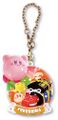 "Fukushima / Akabeko" keychain from the "Kirby's Dream Land: Pukkuri Keychain" merchandise line.