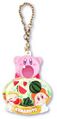 "Kumamoto / Watermelon" keychain from the "Kirby's Dream Land: Pukkuri Keychain" merchandise line.