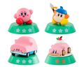 Gashapon figurines based on the Kirby and the Forgotten Land figures, featuring a Car Mouth Cake