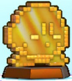 Pixel Kirby Statue Stone sculpture from Kirby's Return to Dream Land Deluxe