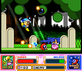 Battling Poppy Bros. Sr. in Kirby Super Star