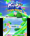 The title screen is now modified to show Hypernova Kirby in all of his rainbow glory.
