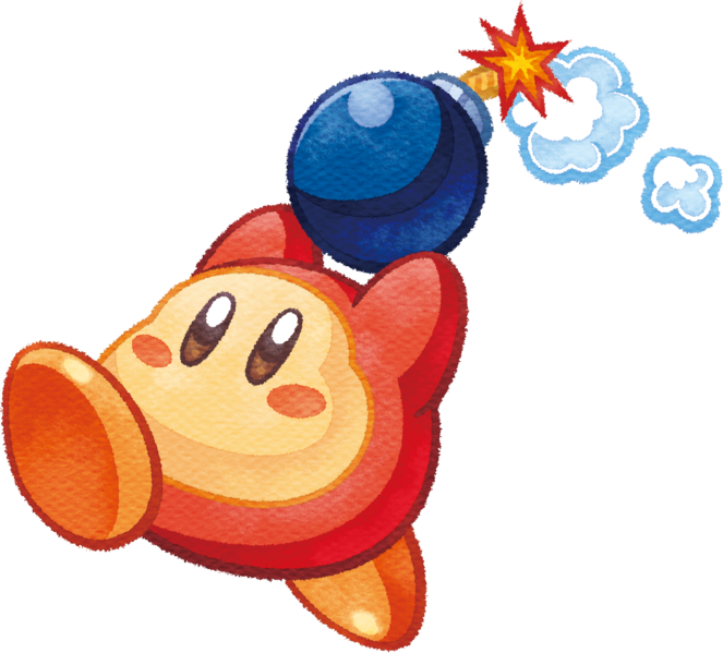 File:Waddle Dee with bomb KMA artwork.png
