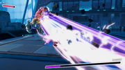 Leongar using his laser breath
