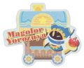 Magolor holding a Gem Apple in the "Magolor Yorozuya" poster from the Kirby Pupupu Train 2018 events