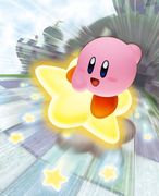 Key artwork for Kirby Air Ride