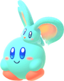 Elfilin costume from Kirby's Dream Buffet, where Elfilin himself sits atop Kirby's head