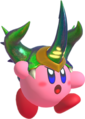 Beetle Kirby wearing the Hydra Helmet