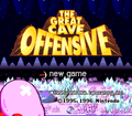 Alternative title screen for The Great Cave Offensive after the opening cutscene plays