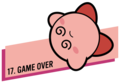 "Game Over" tagline from the Kirby 30th Anniversary website