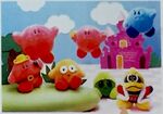 1993 Kirby's Adventure plush set by Takara, featuring Quick Draw Kirby
