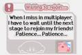 Multiplayer Pause screen for a Kirby which lost a life