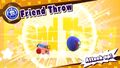 Screenshot of Kirby using Suplex to perform a Friend Throw in Kirby Star Allies