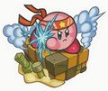 Artwork of the Force Blast card from Kirby no Copy-toru!