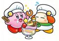 Colored artwork from Kirby: Uproar at the Kirby Café?!