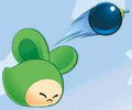 A green Squeaker throwing a bomb