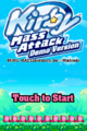 Title screen for the Kirby Mass Attack demo