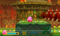 Kirby tries not to get hit.