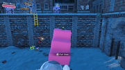 Repositioning the stairs to get up the wall