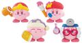 Capchara figurines from the "KIRBY MUTEKI! SUTEKI! CLOSET" merchandise line, featuring Doctor Kirby