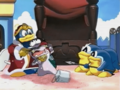 King Dedede and Escargoon are apprehended by Pengy.