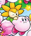 The yellow Person of the Sky in Find Kirby!!