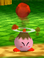 Kirby utilizing Burning Stone