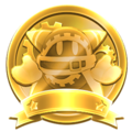 Gold Magolor medal used in Kirby's Return to Dream Land Deluxe
