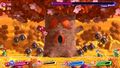 Yggy Woods dropping a torrent of Blados on Falluna Moon in Kirby Star Allies