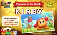 KIRBY password introduction