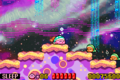 Kirby "using" the Sleep ability in Kirby: Nightmare in Dream Land