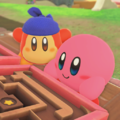 The photo added to Kirby's House after clearing all of Tilt-and-Roll Kirby